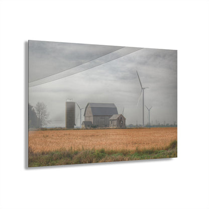 U R There Photography Pinabog Greys Rustic Farmhouse Acrylic Wall Print 14 "x 11"