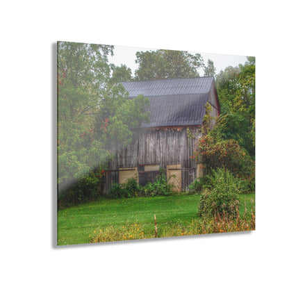 U R There Photography North Lake Road Hidden Grey Rustic Farmhouse Acrylic Wall Print