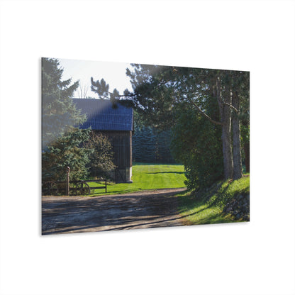 U R There Photography Hosner Road Hidden Grey Rustic Farmhouse Acrylic Wall Print