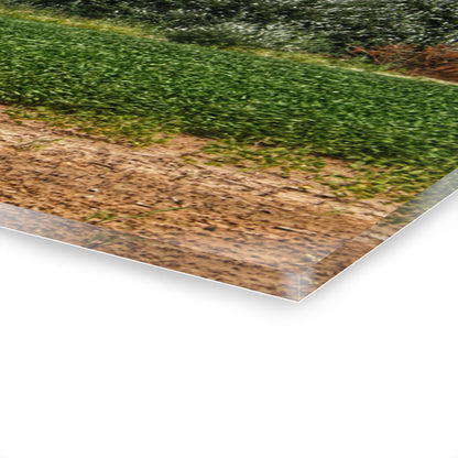 U R There Photography Lake Road Grey Rustic Farmhouse Acrylic Wall Print