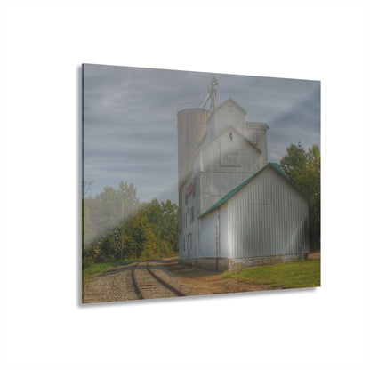 U R There Photography Aside the Tracks in Mayville Rustic Farmhouse Acrylic Wall Print