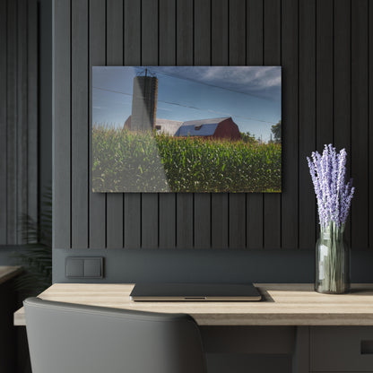 U R There Photography Above the Corn on Tuscola Road Rustic Farmhouse Acrylic Wall Print
