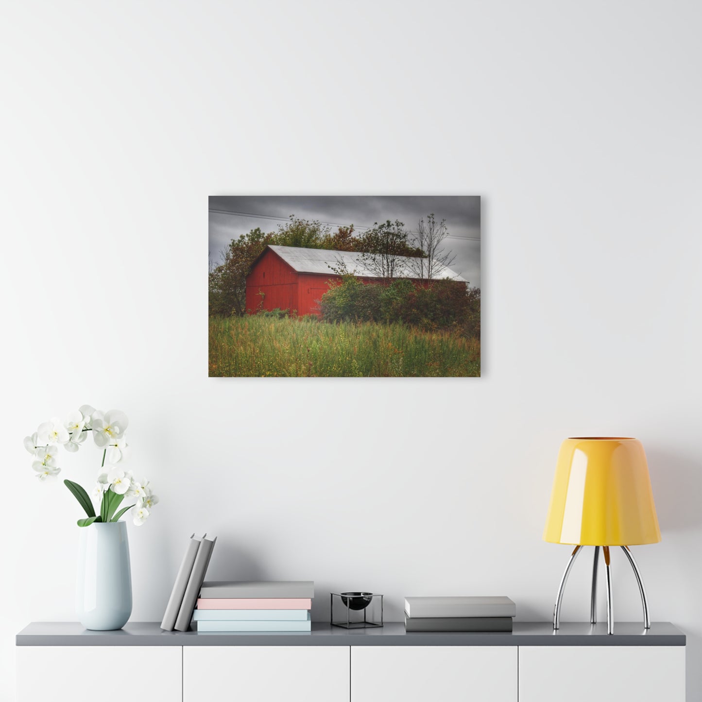 U R There Photography Willard Road Red I Rustic Farmhouse Acrylic Wall Print
