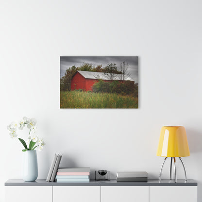 U R There Photography Willard Road Red I Rustic Farmhouse Acrylic Wall Print
