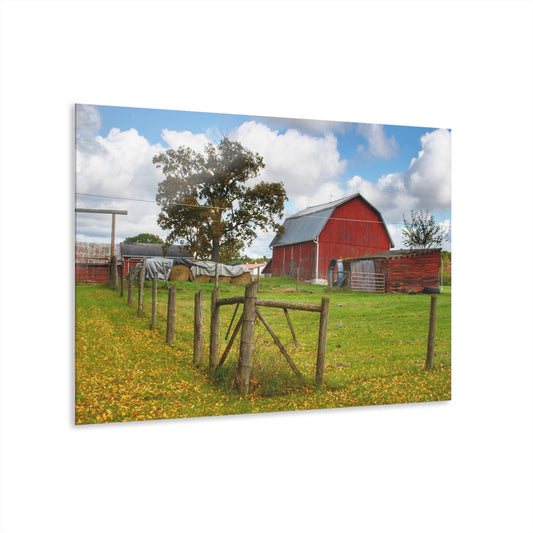U R There Photography Beyond the Fence on Frances Road Rustic Farmhouse Acrylic Wall Print