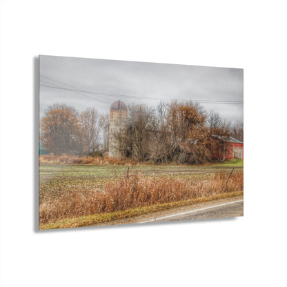 U R There Photography Burnside Road Grey II Rustic Farmhouse Acrylic Wall Print
