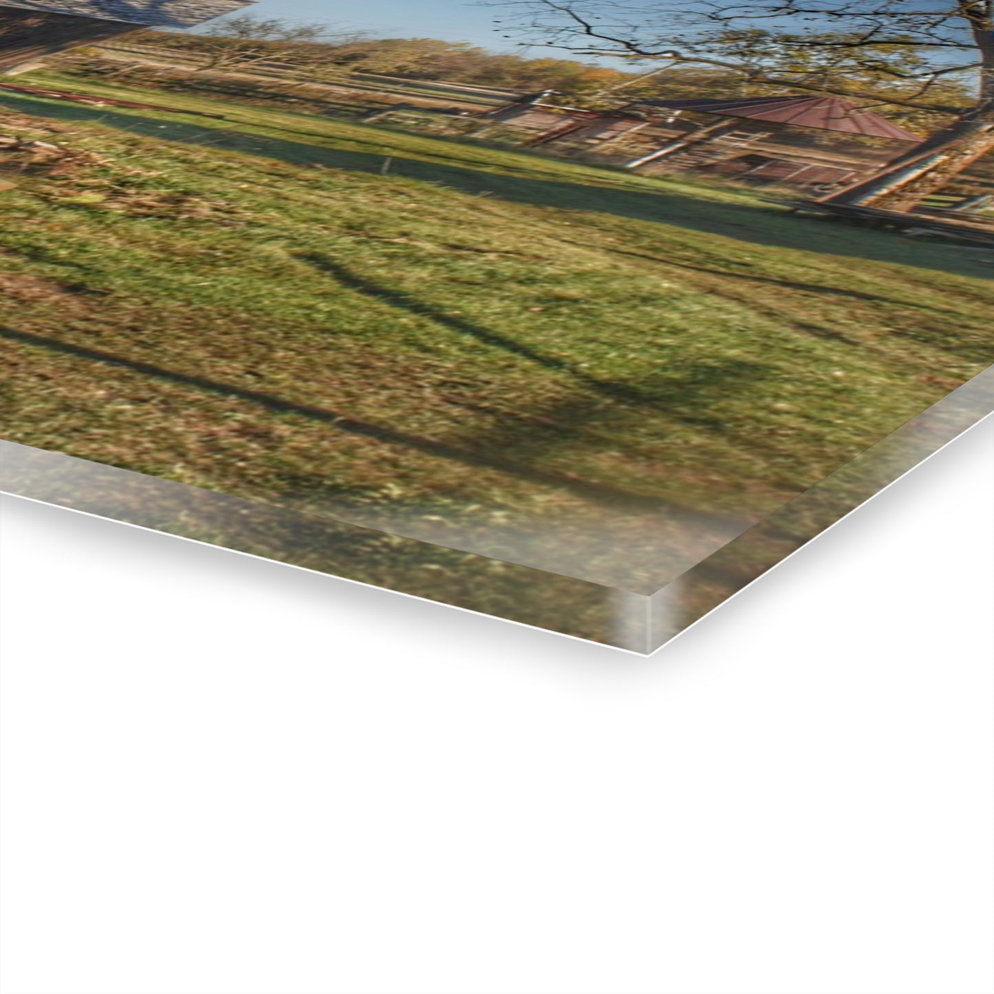 U R There Photography Bowers Road Greys I Rustic Farmhouse Acrylic Wall Print