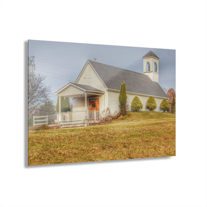 U R There Photography Oxford Chapel Rustic Farmhouse Acrylic Wall Print