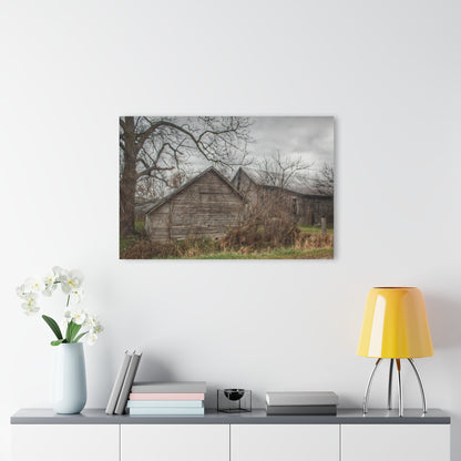 U R There Photography Bowers Road Greys II Rustic Farmhouse Acrylic Wall Print