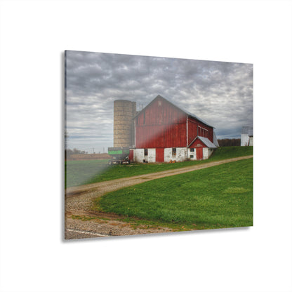 Barn Boutique Modern Farmhouse Acrylic Wall Print| Fostoria Red II