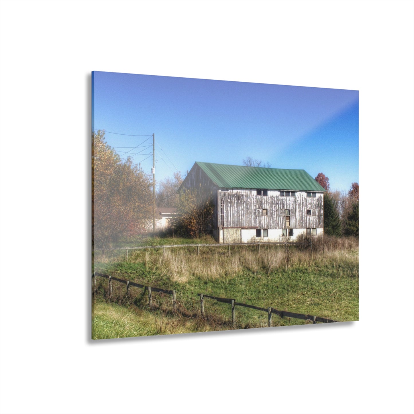 U R There Photography Hadley White Rustic Farmhouse Acrylic Wall Print
