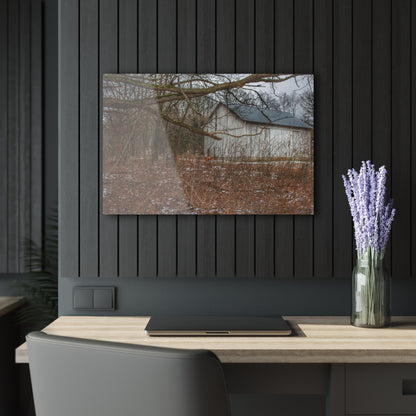 U R There Photography Norway Lake Hidden White Rustic Farmhouse Acrylic Wall Print
