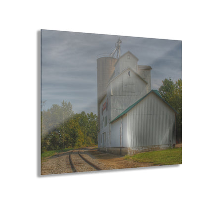 U R There Photography Aside the Tracks in Mayville Rustic Farmhouse Acrylic Wall Print