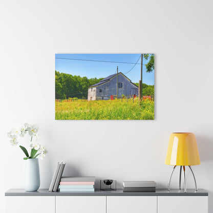 U R There Photography Greenwood Road Whitewash Grey Rustic Farmhouse Acrylic Wall Print