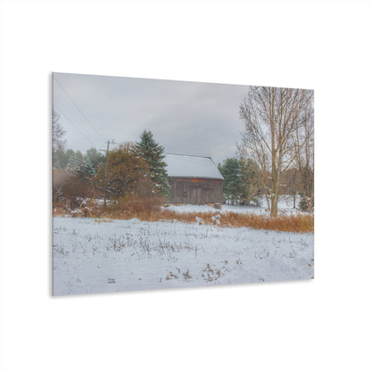 U R There Photography Hosner Road Grey in Late Fall Rustic Farmhouse Acrylic Wall Print