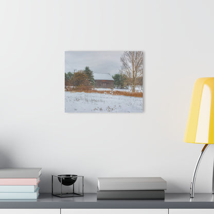 U R There Photography Hosner Road Grey in Late Fall Rustic Farmhouse Acrylic Wall Print