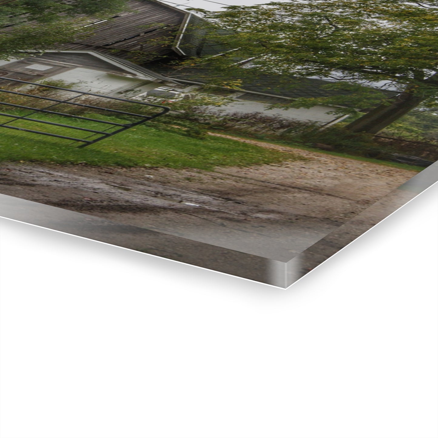 U R There Photography Noble Road Hidden Grey Rustic Farmhouse Acrylic Wall Print