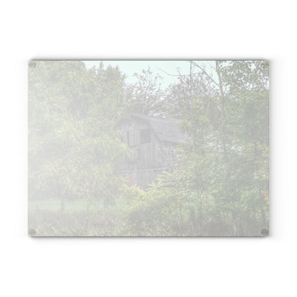 U R There Photography Hayes Road Hidden I Rustic Farmhouse Tempered-Glass Cutting Board