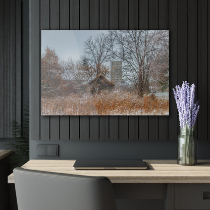 U R There Photography Wale Road Hidden Grey Rustic Farmhouse Acrylic Wall Print