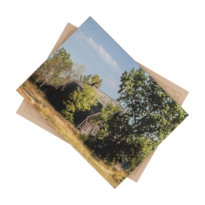 U R There Photography Barnes Road Grey Rustic Farmhouse Decorative Ceramic Tile