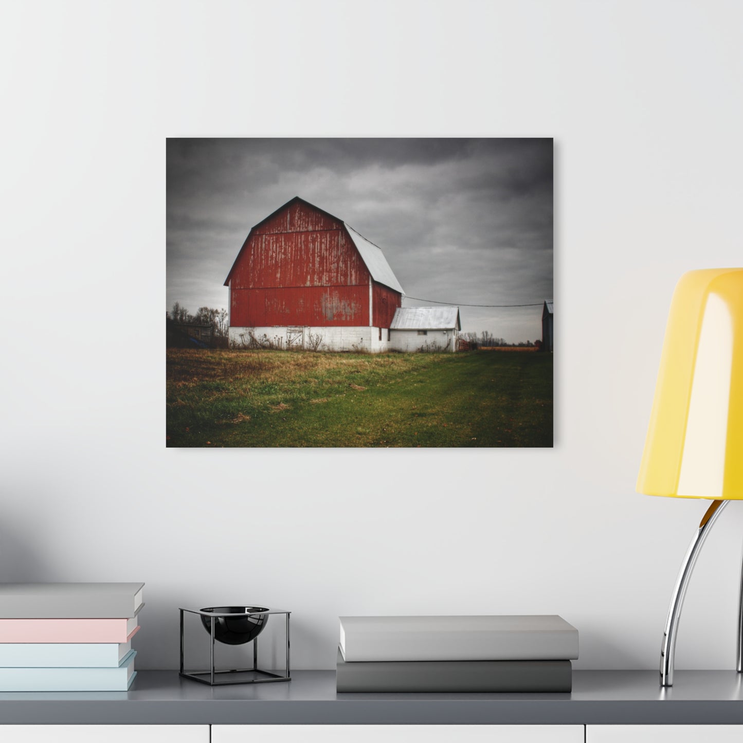U R There Photography Mills Road Red II Rustic Farmhouse Acrylic Wall Print