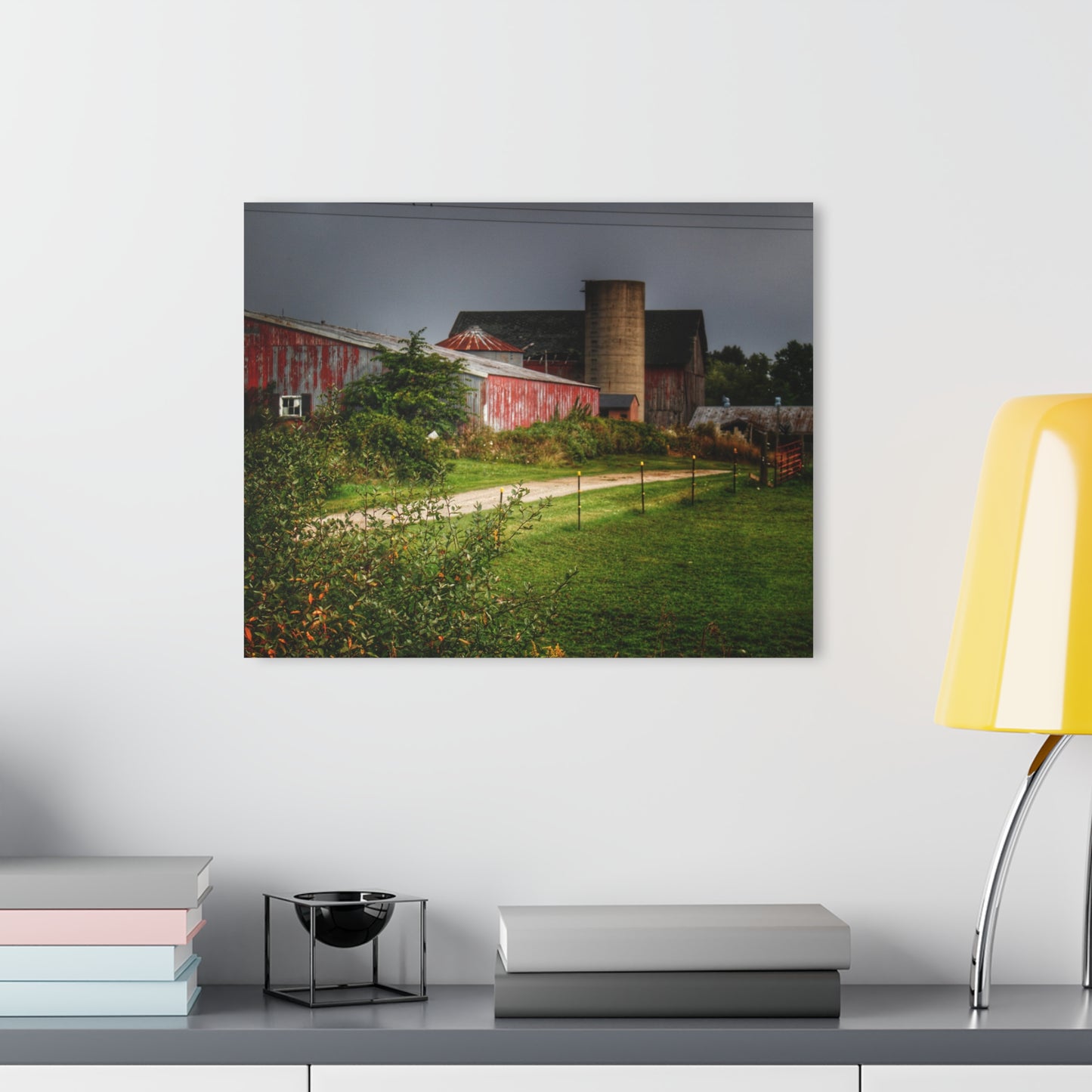 U R There Photography Path of Barns Rustic Farmhouse Acrylic Wall Print