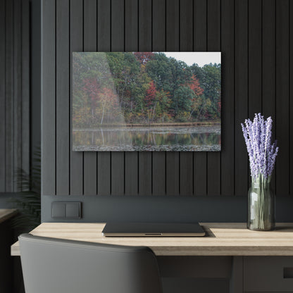 U R There Photography Fall on Murphy Lake IV Rustic Farmhouse Acrylic Wall Print
