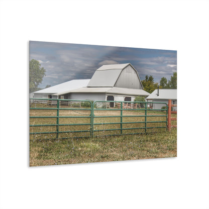 U R There Photography Petz Road Grey Rustic Farmhouse Acrylic Wall Print