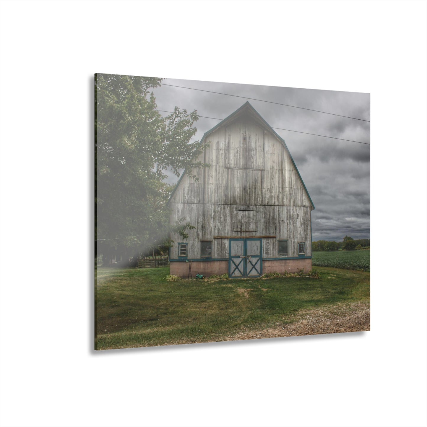 U R There Photography Bristol Road White I Rustic Farmhouse Acrylic Wall Print