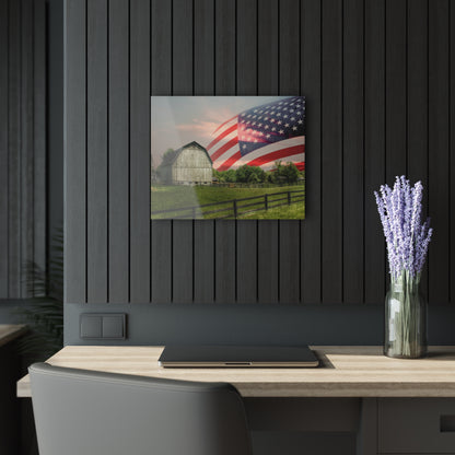 U R There Photography An American Farm II Rustic Farmhouse Acrylic Wall Print