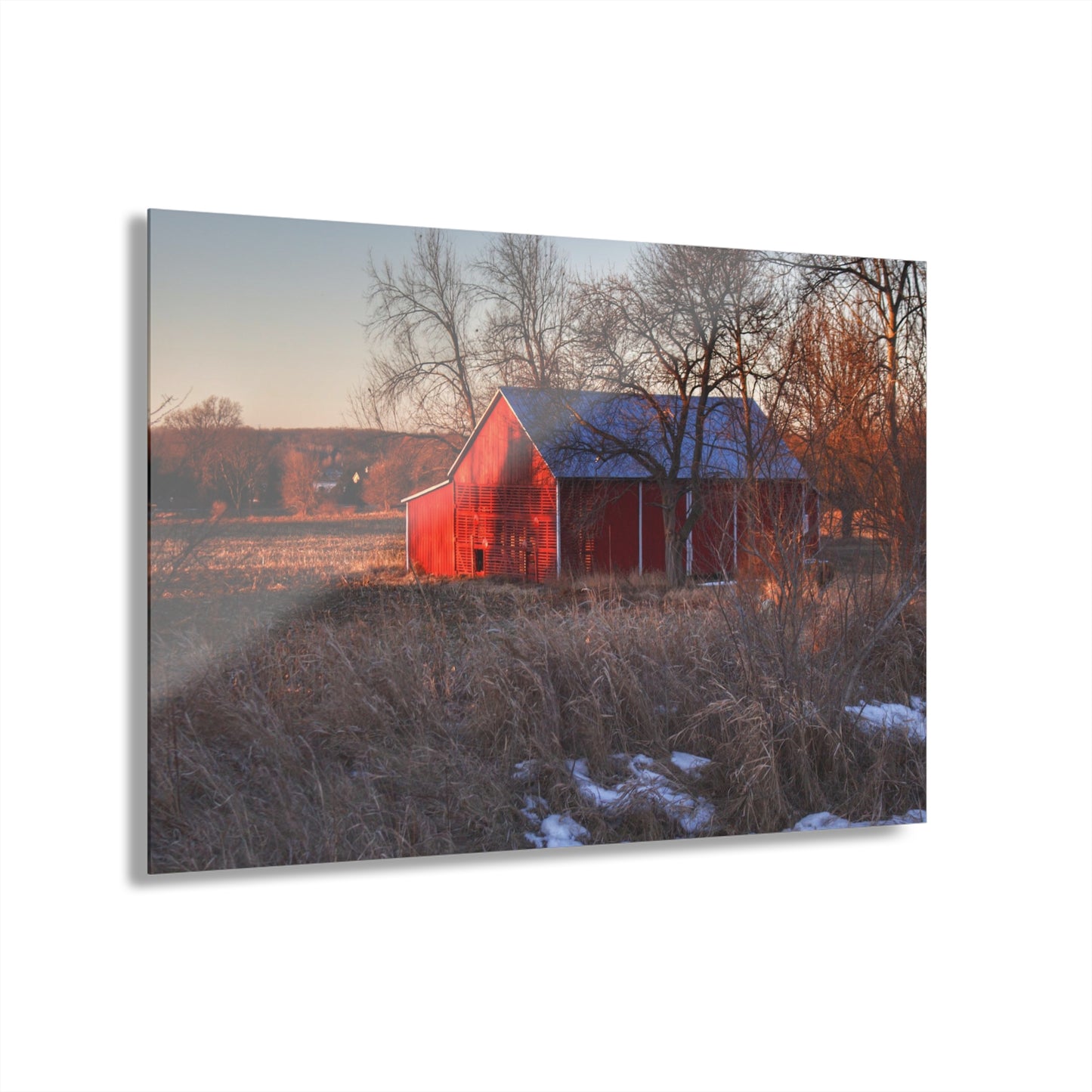 U R There Photography Early Spring on Mount Morris Road Rustic Farmhouse Acrylic Wall Print