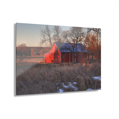 U R There Photography Early Spring on Mount Morris Road Rustic Farmhouse Acrylic Wall Print