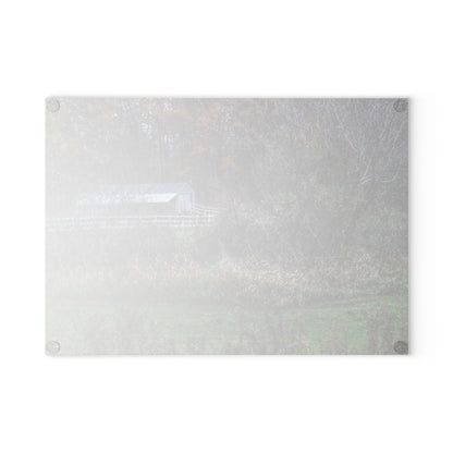 U R There Photography Shifman Road Stable Rustic Farmhouse Tempered-Glass Cutting Board