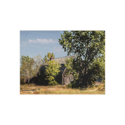 U R There Photography Barnes Road Grey Rustic Farmhouse Decorative Ceramic Tile