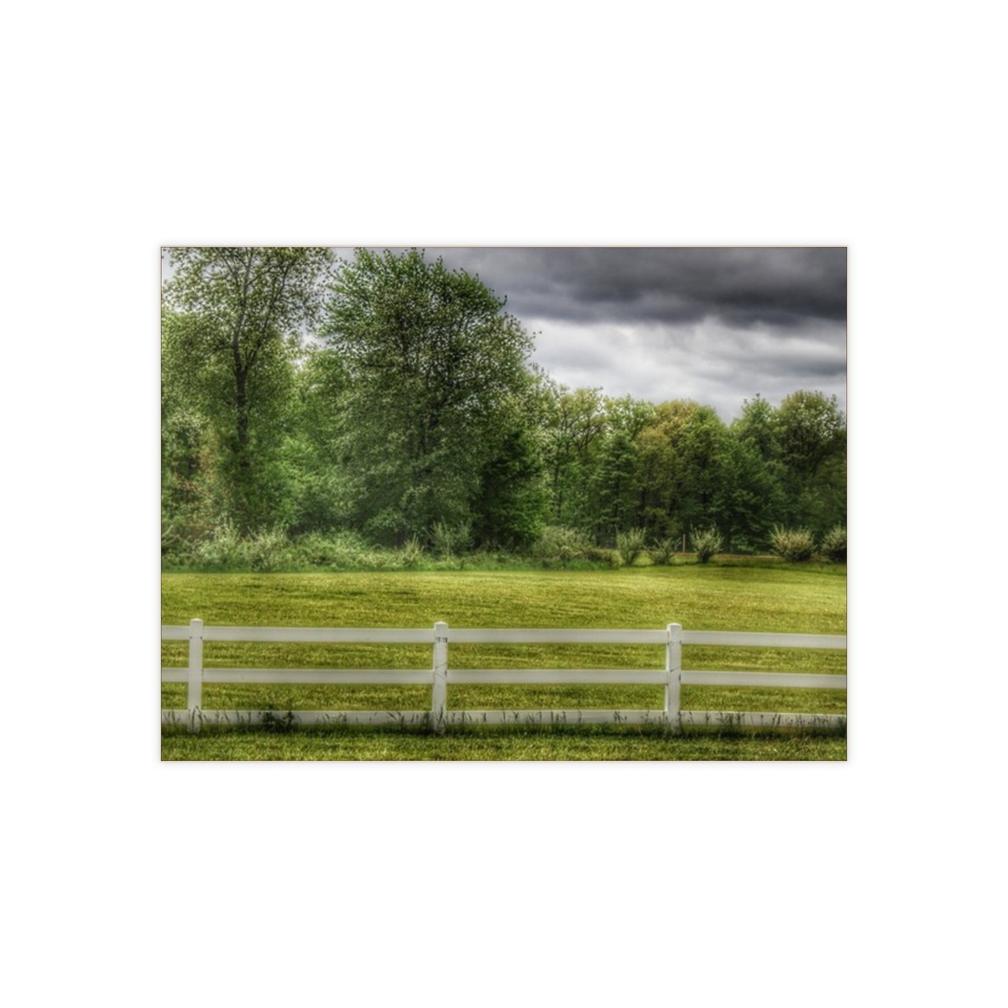 U R There Photography Beyond the White Fence Rustic Farmhouse Decorative Ceramic Tile