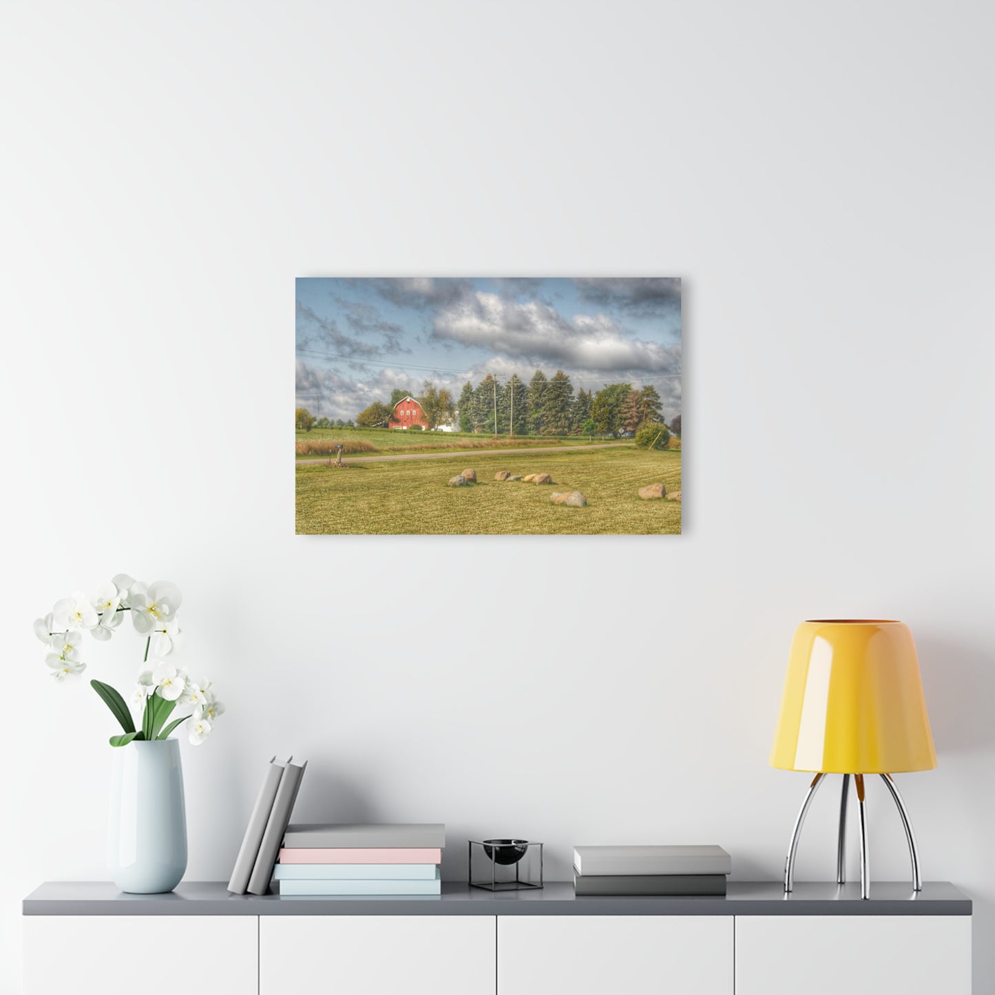 U R There Photography Across the Road Rustic Farmhouse Acrylic Wall Print