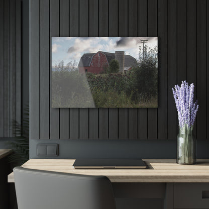 U R There Photography Greenwood Road Red II Rustic Farmhouse Acrylic Wall Print