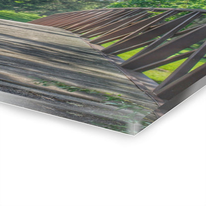U R There Photography Cramton Park Kiwanis Bridge Rustic Farmhouse Acrylic Wall Print