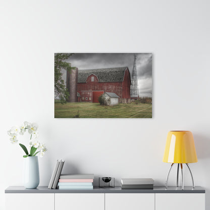 U R There Photography Weaver Road Red II Rustic Farmhouse Acrylic Wall Print