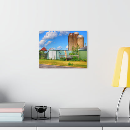U R There Photography Morrish Road Silos I Rustic Farmhouse Acrylic Wall Print