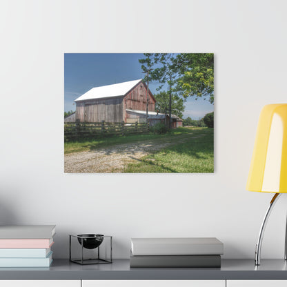 U R There Photography Castle Road Cow Barn II Rustic Farmhouse Acrylic Wall Print