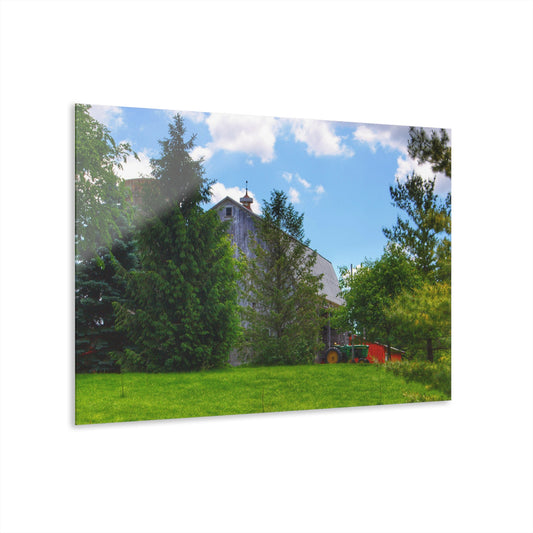 U R There Photography Bordman Road Hidden Grey Rustic Farmhouse Acrylic Wall Print