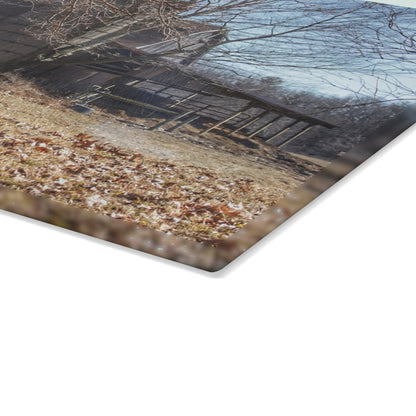 U R There Photography Hagerman Hidden Rustic Farmhouse Tempered-Glass Cutting Board