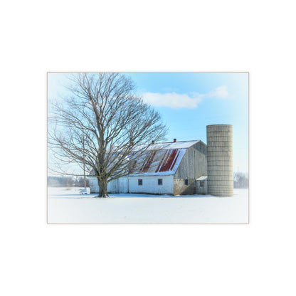 U R There Photography Barnes Road White Rustic Farmhouse Decorative Ceramic Tile