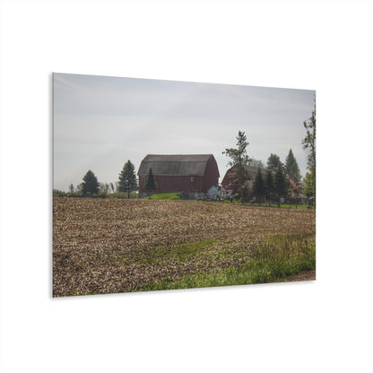 U R There Photography Bishop Road Reds IV Rustic Farmhouse Acrylic Wall Print