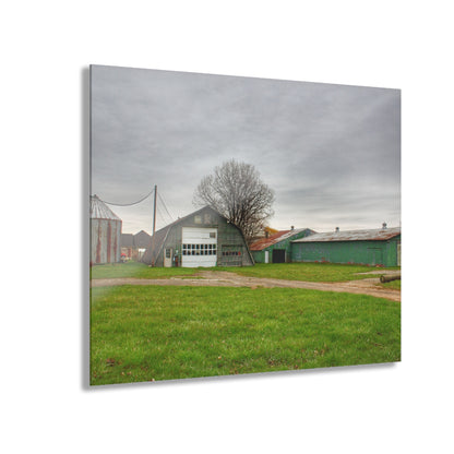 U R There Photography Hough Road Green Quonset IV Rustic Farmhouse Acrylic Wall Print