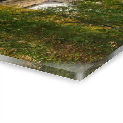 U R There Photography Hill Road Roadside Grey III Rustic Farmhouse Acrylic Wall Print