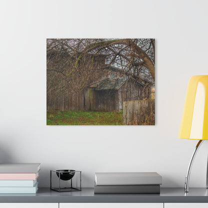 U R There Photography Bowers Road Greys III Rustic Farmhouse Acrylic Wall Print