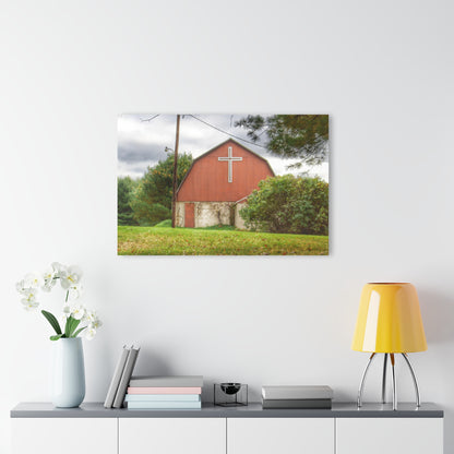 U R There Photography Flint River Road Cross Barn Rustic Farmhouse Acrylic Wall Print