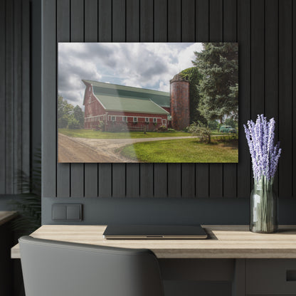 U R There Photography Metamora Country Red Rustic Farmhouse Acrylic Wall Print